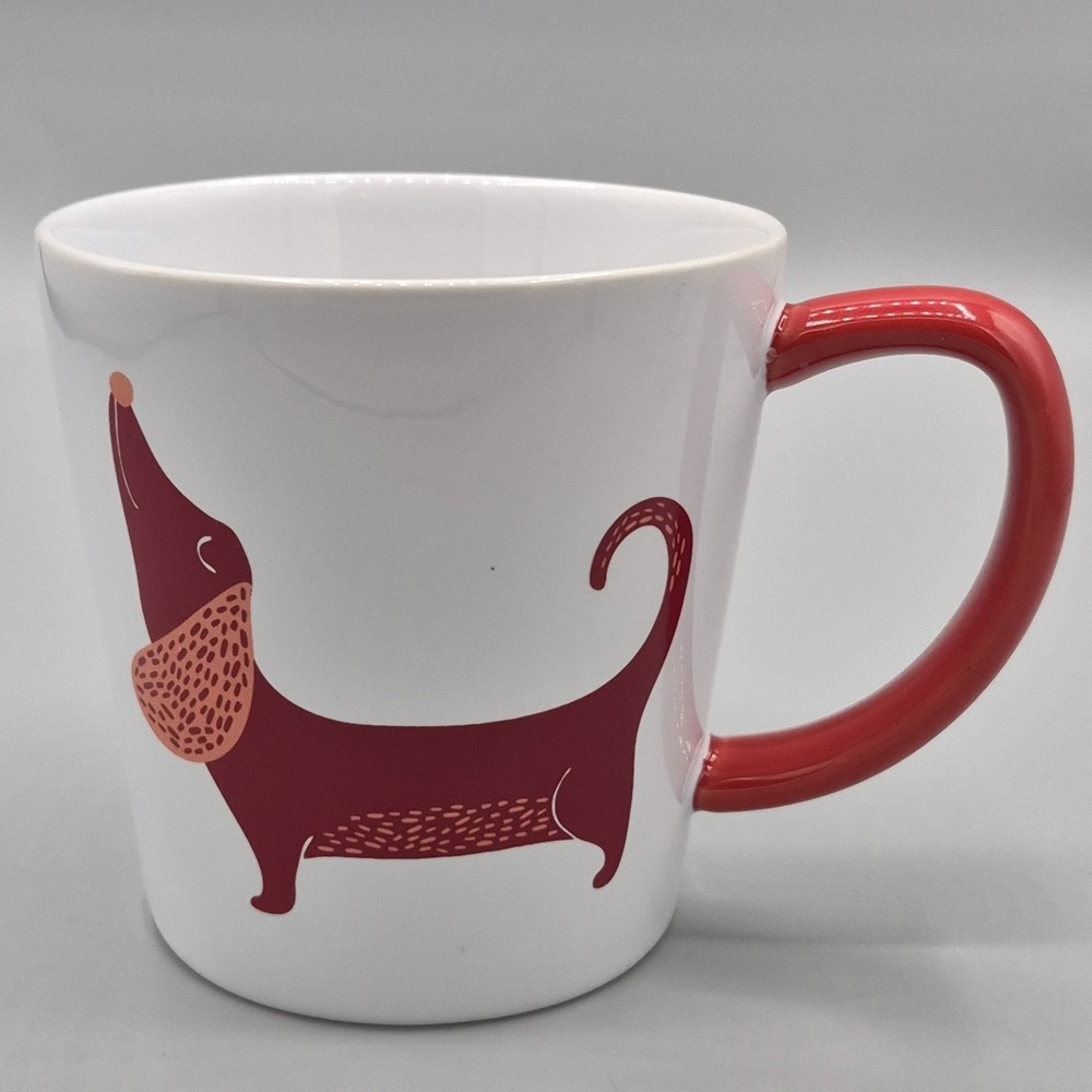 Weiner Dog Coffee Mug Bow‎ Wow Beautiful Dog Lover Dachshund